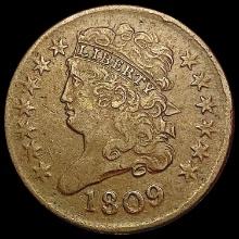 1809 Classic Head Half Cent LIGHTLY CIRCULATED