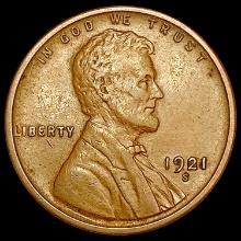 1921-S Wheat Cent CLOSELY UNCIRCULATED