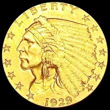 1929 $2.50 Gold Quarter Eagle UNCIRCULATED