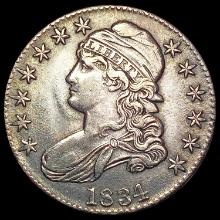 1834 Capped Bust Half Dollar CLOSELY UNCIRCULATED