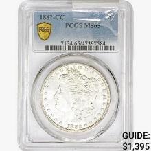 1882-CC Morgan Silver Dollar PCGS MS65