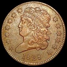 1828 Classic Head Half Cent CLOSELY UNCIRCULATED