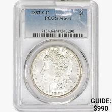 1882-CC Morgan Silver Dollar PCGS MS64