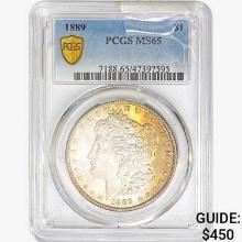 1889 Morgan Silver Dollar PCGS MS65