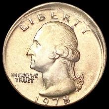 1978 Off Center Washington Silver Quarter CHOICE A