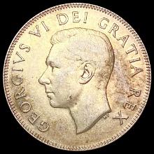 1949 Canda Silver 50 Cents CHOICE AU