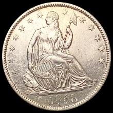 1858 Seated Liberty Half Dollar UNCIRCULATED