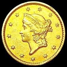 1849 Rare Gold Dollar CHOICE AU
