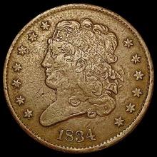 1834 Classic Head Half Cent CLOSELY UNCIRCULATED