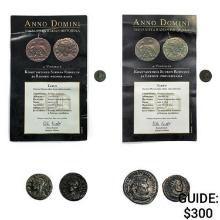 284-305 AD Ancient Roman Bronze Coinage [4 Coins]