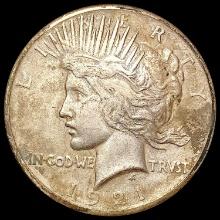 1921 Silver Peace Dollar NEARLY UNCIRCULATED