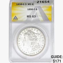 1898-O Morgan Silver Dollar ANACS MS63