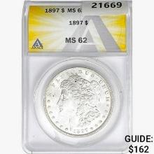 1897 Morgan Silver Dollar ANACS MS62