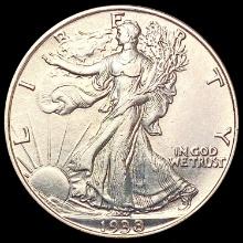 1938 Walking Liberty Half Dollar CLOSELY UNCIRCULA