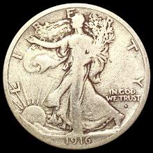 1916-S Walking Liberty Half Dollar NICELY CIRCULAT