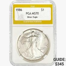 1986 Silver Eagle PGA MS70