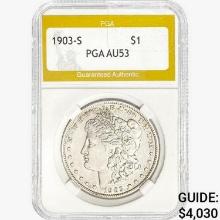 1903-S Morgan Silver Dollar PGA AU53