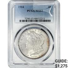 1904 Morgan Silver Dollar PCGS MS63