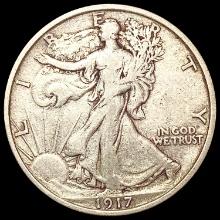 1917-S Walking Liberty Half Dollar LIGHTLY CIRCULA