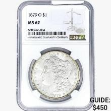 1879-O Morgan Silver Dollar NGC MS62