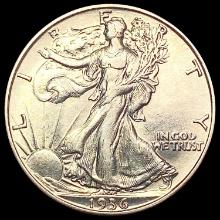 1936-D Walking Liberty Half Dollar CLOSELY UNCIRCU