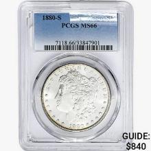 1880-S Morgan Silver Dollar PCGS MS66