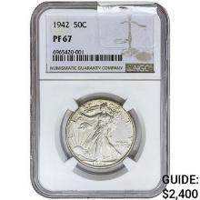 1942 Walking Liberty Half Dollar NGC PF67