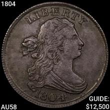 1804 Draped Bust Half Cent CHOICE AU