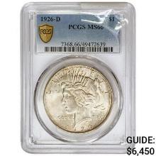 1926-D Silver Peace Dollar PCGS MS66