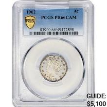 1902 Liberty Victory Nickel PCGS PR66 DCAM