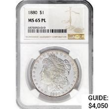 1880 Morgan Silver Dollar NGC MS65 PL