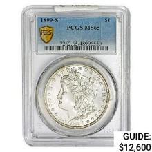 1899-S Morgan Silver Dollar PCGS MS65