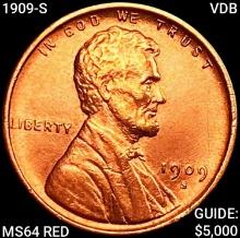 1909-S VDB Wheat Cent CHOICE BU RD