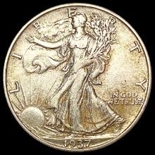 1937-S Walking Liberty Half Dollar CHOICE AU