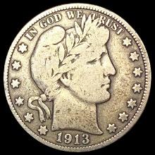 1913 Barber Half Dollar NICELY CIRCULATED