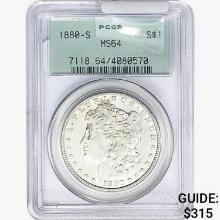 1880-S Morgan Silver Dollar PCGS MS64