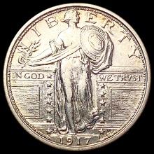 1917-S T1 Standing Liberty Quarter CHOICE AU