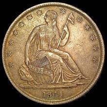 1841-O Seated Liberty Half Dollar NEARLY UNCIRCULA