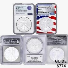 2007-2022 [5] Silver Eagle  MS/PR69/70