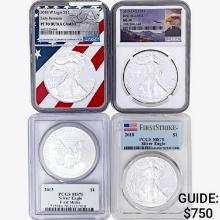 2013-2019 [5] Silver Eagle NGC/PCGS PR/MS70