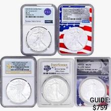 2013-2022 [5] Silver Eagle  SP/MS69/70