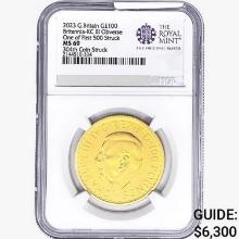 2023 G.Britain Â£100 1oz. Gold 304th NGC MS69 Brita