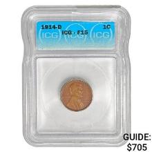 1914-D Wheat Cent ICG F15