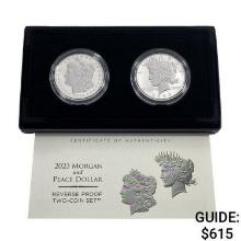 2023 Morgan and Peace Dollar Rev. Proof Set [2 Coi