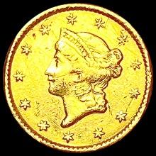 1853 Rare Gold Dollar CLOSELY UNCIRCULATED