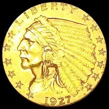 1927 $2.50 Gold Quarter Eagle CLOSELY UNCIRCULATED