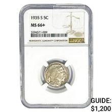 1935-S Buffalo Nickel NGC MS66+