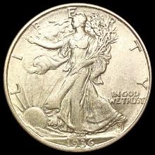 1936-D Walking Liberty Half Dollar CLOSELY UNCIRCU