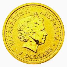 1999 Australia 1/20oz Gold $5 CHOICE PROOF