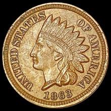 1863 Indian Head Cent CLOSELY UNCIRCULATED